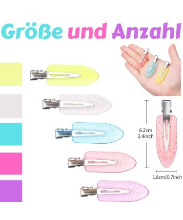 20-Piece Seamless Hair Clip Set | No Bending Hair Pins in 5 Colors for Perfect Hair Styling & Makeup - International Shipping - Buy Online on GoSupps.com