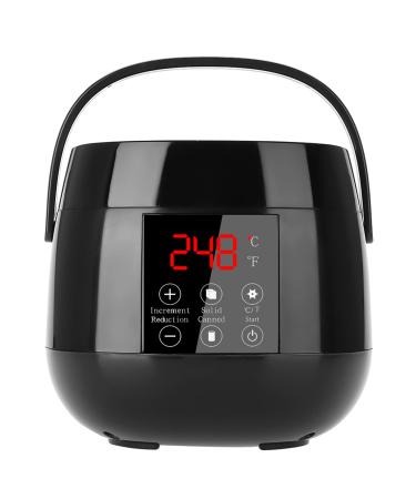 WOORH HITER SET with LED display and intelligent temperature control 500 ml of wax warmer for hair removal interior pot with PTFE coating 100 W EU connector