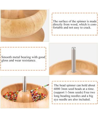 Hobbyworker Wooden Bead Spinner Upgrade Kit with Needles, Seed Beads, and Surprise Gift Pack - Colorful Bead Spinner Tool for Jewelry Making - Buy Online on GoSupps.com