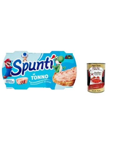 6x Simmenthal Spunt al Tonno spalmabile tuna spreadable snack ( 2 x 84g ) 100% Italian + Italian Gourmet polpa 400g