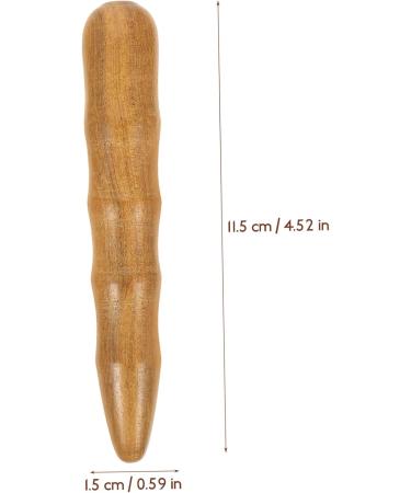 Lurrose 2-Piece Acupressure Massage Roller Set | Hand & Foot Reflex Zone Therapy Tools | Wooden Foot Massager | 11.5x1.5cm | International Shipping - Buy Online on GoSupps.com