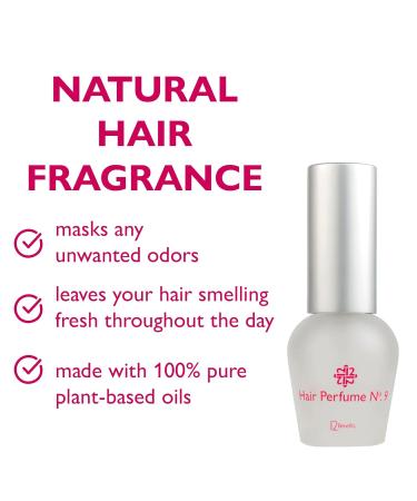 12 Benefits Hair Perfume No. 9 - Natural with Pure Plant Oils - Long-Lasting Hair Mist with Sweet Violet and Fresh Mango - Vegan Fragrance Spray Made in the USA (.33 Oz) Sweet Violets and Mango - Buy Online on GoSupps.com