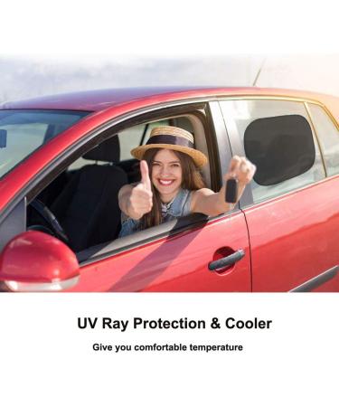 Baby Kids Car Sun Shade - Cute Animal Pattern (Black) | UV Protection Shield for Children | PVC Adsorption | Sunlight Visor - Buy Online on GoSupps.com