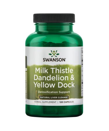 Swanson Milk Thistle Dandelion & Yellow Dock 120 Caps - Buy Online on GoSupps.com