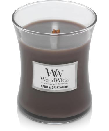 WoodWick Medium Hourglass Scented Candle | Sand & Driftwood | with Crackling Wick | Burn Time: Up to 60 Hours MEDIUM HOURGLASS Sand Driftwood - Buy Online on GoSupps.com