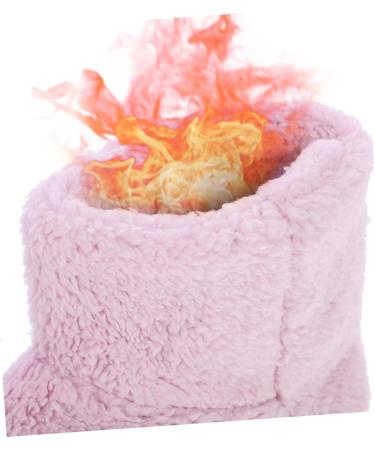 FOMIYES Heated Foot Warmer Slippers - USB Rechargeable Plush Shoes for Winter | Electric Heater & Thermal Supplies for Women - Pink - Buy Online on GoSupps.com