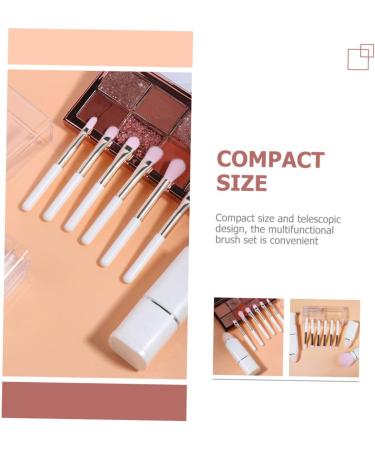 FRCOLOR 2 Sets Makeup Brush Set Eyeshadow Makeup Brush Cosmetics Brush Applicator Portable Brush Lady Tools Makeup Foundation Brush Make up Brush Mini Travel Plastic White Eye Shadow Brush - Buy Online on GoSupps.com
