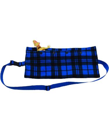 Rianpesn Bearded Dragon Travel Carrier - Breathable Sling Carrier with Adjustable Strap | Portable Crawl Pet Carrying Travel Bag Carrier for Small Reptile Chameleon Frog blue - Buy Online on GoSupps.com