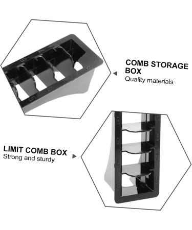 8 PCs COMB Storage Rack | Electric Plastic Comb & Mustache Trimmer Case | Barber Clipper Tray & Hair Scissors Container - Fader 25x8cmx4Pcs Black - Buy Online on GoSupps.com
