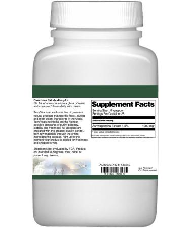 Ashwagandha (Indian Ginseng) Extract (1.5% Withanolides) Powder (1 oz ZIN: 514065) - 3 Pack - Buy Online on GoSupps.com