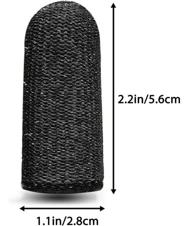 RIVIEVAL 12 Pcs Reusable Finger Cots - Non Slip Thumb Protector for Cut Resistant Kitchen Work - Black - Buy Online on GoSupps.com