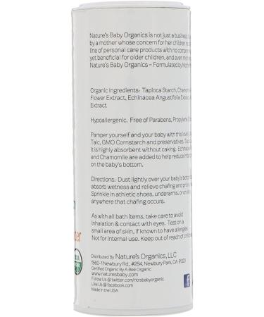 Nature's Baby Organics Fragrance-Free Silky Dusting Powder 4 oz - Organic Baby Care - Buy Online on GoSupps.com