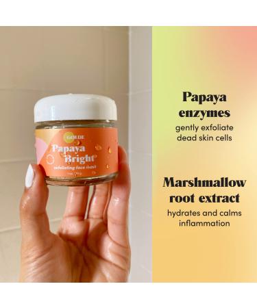 GOLDE Papaya Bright Superfood Facial Mask - 100% Organic, Anti-Pollution, Vegan, Cruelty-Free (1 oz) - Buy Online on GoSupps.com