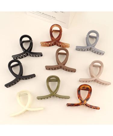 WACHLL 3 Inch Hair Claw Clips for Women - Set of 9 Nonslip Medium Large Clips for Thin Hair - Cross-Shaped Bobby Pins - Buy Online on GoSupps.com