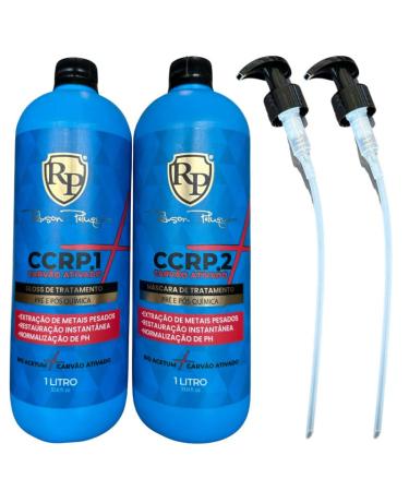 CCRP Kit. Robson Peluquero Activated Carbon Treatment 2 products of 1 L