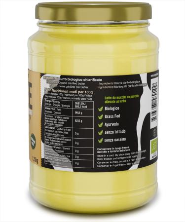 Exponatura Bio Ghee - Ayurvedic Clarified Butter from Pasture Cow Milk | Lactose-Free & Highly Digestible (1250g) - Buy Online on GoSupps.com