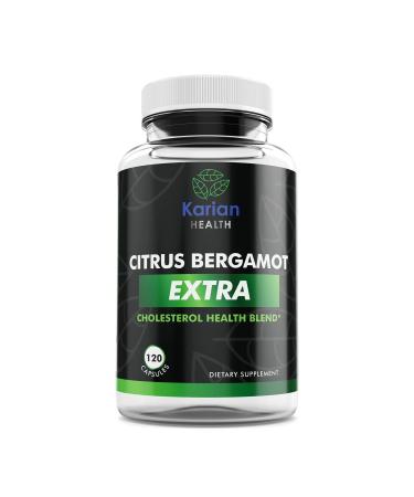 Karian Health Citrus Bergamot 1500mg Extra with Pure Bergamot Extract,Plant sterols,coq10,bereberine hcl, Olive Leaf and Green Tea Extract for Heart Support,Cardio Health and high Cholesterol