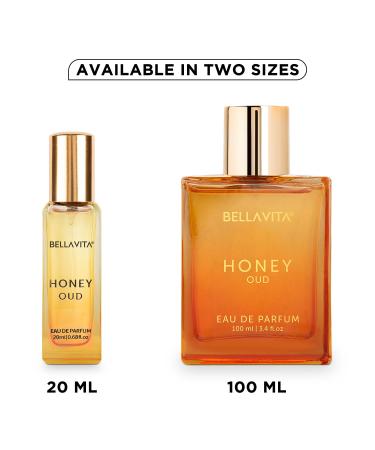 BellaVita Luxury Honey OUD Eau de Parfum Travel Size Edition 20 ml | Long-Lasting Mini Perfumes for Women | Notes: Patchouli Vanilla Bergamot & Spicy Notes | Pocket Perfume for Women | Vegan Perfume - Buy Online on GoSupps.com