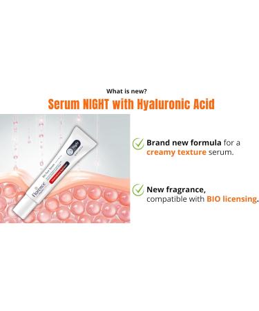 Bio Face Serum Night Repair with Vitamin C Serum & Hyaluronic Acid 30 ml. Florence Organics - Buy Online on GoSupps.com