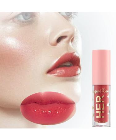 Colorful Spiegel Lipstick Lip Glaze Lipped lips female lipstick moisturizing food jelly lip gloss for girls women (D)