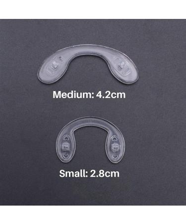 Ikasus U-Shaped Soft Glasses Nose Pads - 10pcs Screwable Silicone Anti-Slip Transparent Pads for Ultimate Comfort - Buy Online on GoSupps.com