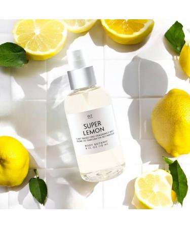 Super Lemon Fine Fragrance Mist 4 Fl Oz 118 mL - an Irresistible Blend of Sweet and Tart Lemon Zested Lemon & Lemon Tree - with Plant Extracts - Buy Online on GoSupps.com