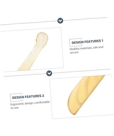 Healeved Croissant Ear Pick & Shofar Ear Wax Picker - 2 Pcs Ear Cleaning Tool Set | Light Yellow, 11.5x1.2x0.3cm - Buy Online on GoSupps.com