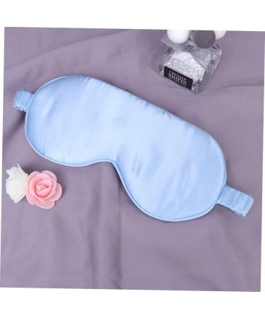 Silk Sleep Eye Mask | Adjustable Comfortable Blindfold for Sleeping & Travel | Blue | 1 Count - Buy Online on GoSupps.com