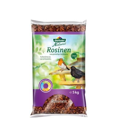 Dehner |Natura |Bird food |Wild bird feed all year round |Rosins |z.B. for blackbirds throttles & robin |Without chemical additives |5 kg fruit