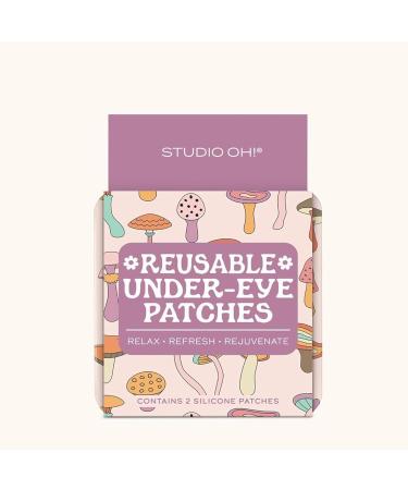 Studio Oh! Reusable Under-Eye Patches - Puffy Eyes Treatment & Skincare Masks 100% Silicone Compatible with Serums - Mushroom Melody - Buy Online on GoSupps.com