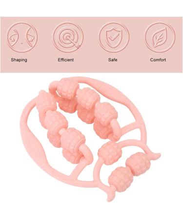 Arm Massager with 15 Wheels & Leg Massage Roller - Handheld Massager for Carpal Tunnel & Full Body Relief (Pink) - International Shipping Available - Buy Online on GoSupps.com