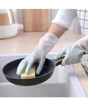 Dishwashing Gloves - Dish Washing Gloves Best Reusable Household Dishwashing Cleaning Rubber Gloves Non-Slip Kitchen Glove for Washing Gardening Pet Care Blue - Buy Online on GoSupps.com