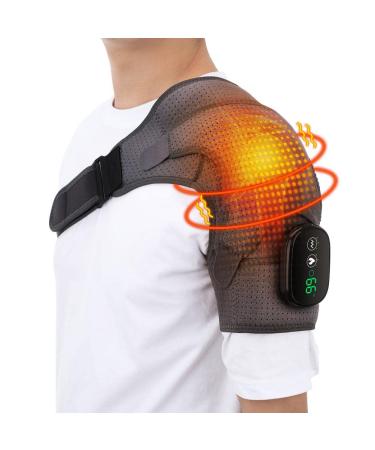 Heating Shoulder Strap Support 3 Adjustable Heating and Vibration for Men and Women Heated Pad