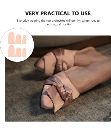 Minkissy Valgus Guards Spacers Orthotic Feet Cushion Protectors - 8 Pairs, Silicone with Breathable Holes, Toe Separators, Thumb Protector - 6x3cm - Buy Online on GoSupps.com