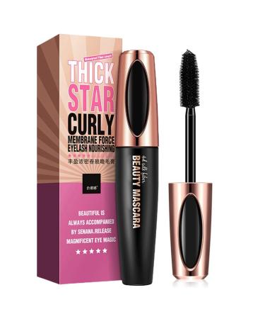 Allbesta 4d silk fiber mascara extra long lash extension and volume eyelash mascara waterproof durable naturally eye make-up not blooming (#01) - Buy Online on GoSupps.com