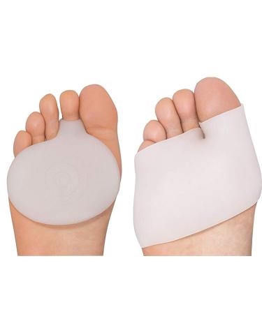 4 Piece - Half Toe Bunion Sleeve and Metatarsal Pad Set - Dr. Feel Good Feet - Rapid Pain Relief for Ball of Foot Cushions - Prevent Calluses - Blisters - Men and Women