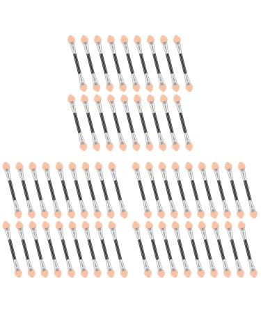 Beaupretty 150 Pcs Eyebrow Brush Small Eyeshadow Brush Cosmetics Makeup Eyeshadow Brush Kit Applicator Makeup Brush Pink Sponge Double Head Miss