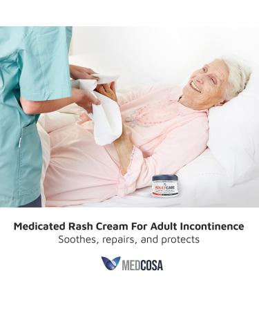 Medcosa Adult Rash Cream - Fast Relief for Sweat, Heat, Diaper Rash - Zinc Oxide Barrier Cream (350g) - Buy Online on GoSupps.com