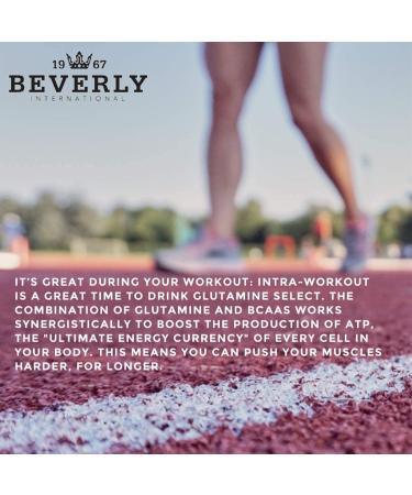 Beverly International Glutamine Select 60 Servings - Clinically Dosed BCAA and Glutamine Formula for Lean Muscle & Recovery - Sugar-Free - Black Cherry - Buy Online on GoSupps.com