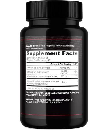 DAMN GOOD The Hodge Twins K2 Magnesium Supplement Advanced Formula for Focus Clarity & Energy Premium Neuro Capsules with Adaptogenic Herbs & Nutrients Vegan & Non-GMO 90 Count - Buy Online on GoSupps.com
