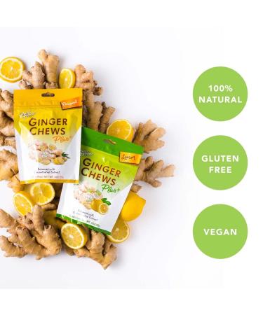 Prince of Peace Ginger Chew Plus+ 3 oz. Bag - Digestive & Stomach Relief Healthy Candy - Buy Online on GoSupps.com