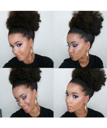 Shop Synthetic Curly Art Hair Clip - Short Afro Puff Extensions | African-American Style Wig - Buy Online on GoSupps.com