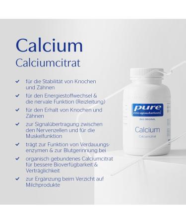 Pure Encapsulations Calcium Citrate - Optimally Absorbable Vegan Capsules | 90 Count - International Shipping Available - Buy Online on GoSupps.com