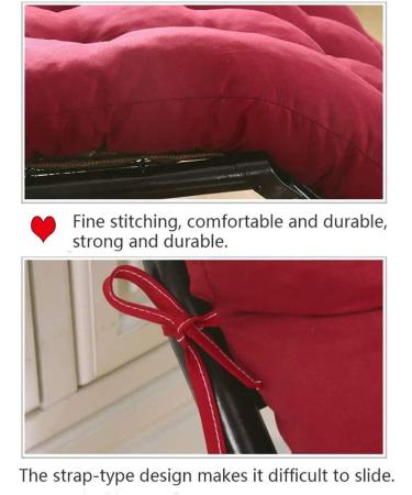 Indoor Outdoor Seat Pad Thicken Durable Wooden Bench Cushion Lounge Garden Chaise Swing Mattress with Tie Rope Anti-Slip 2 or 3 Seater Mat Blue 45*120cm - Buy Online on GoSupps.com