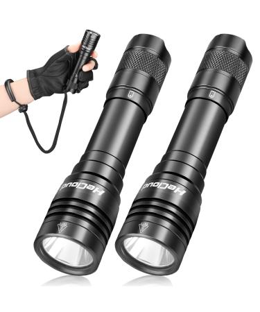 HECLOUD Scuba Diving Flashlight Dive Torch 1200 Lumens IPX8 Waterproof Underwater Safety Light with USB Charger 4 Modes for Submarine Deep Sea Cave at Night Daily Use Dive Light Black