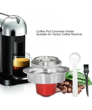 Dosette de caf R utilisable Grand Adaptateur Pratique de Capsules de caf en Acier Inoxydable pour Machine caf Vertuos - Buy Online on GoSupps.com