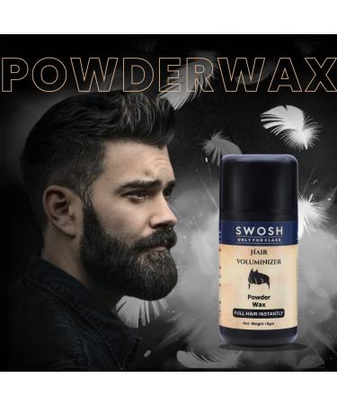 SWOSH Hair Volumizing Powder Wax for Men | 15g | Adds Volume & Texture | Natural Matte Finish | International Shipping - Buy Online on GoSupps.com