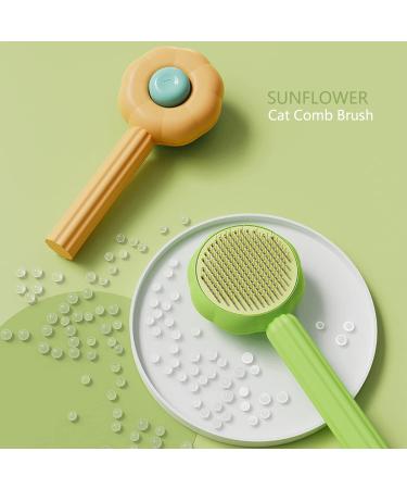 Buy ABSOB Self-Cleaning Pet Brush | Dog & Cat Hair Remover - Green Combo for All Coat Types - Buy Online on GoSupps.com
