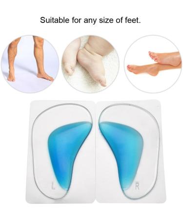 Silicone Arch Support Insoles - Blue 20 cm | Comfortable Foot Support for All Day Relief - International Shipping Available - Buy Online on GoSupps.com