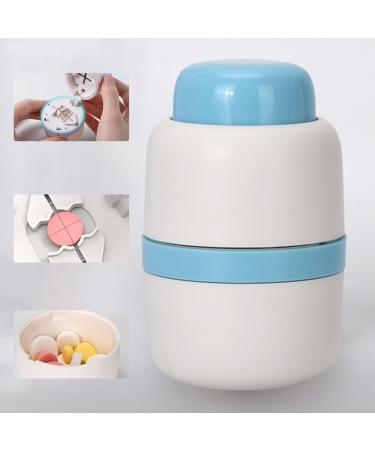 Pill Cutter for Small Pills 1/4, Crusher Tablet Into Half or Quarter, Hidden Safety Blade Portable Pill Splitter Box for Going Out or Traveling